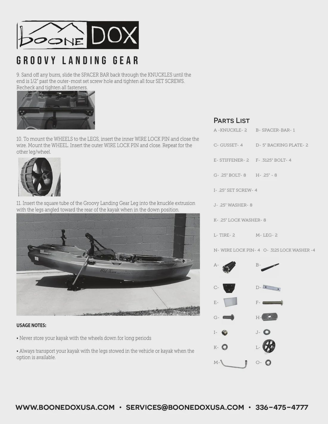 Groovy Landing Gear Track Kit