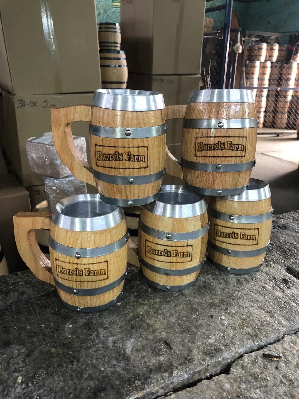 500 ML Oak Barrel Mug