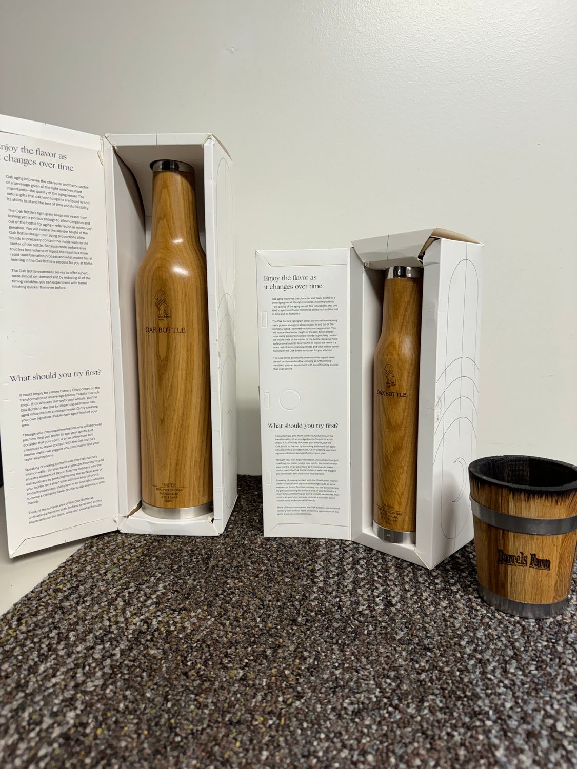 ​Paglione Oak Bottle 150 ml (Micro) American Oak Medium Toast.  A FREE toasted oak cup $30 Value