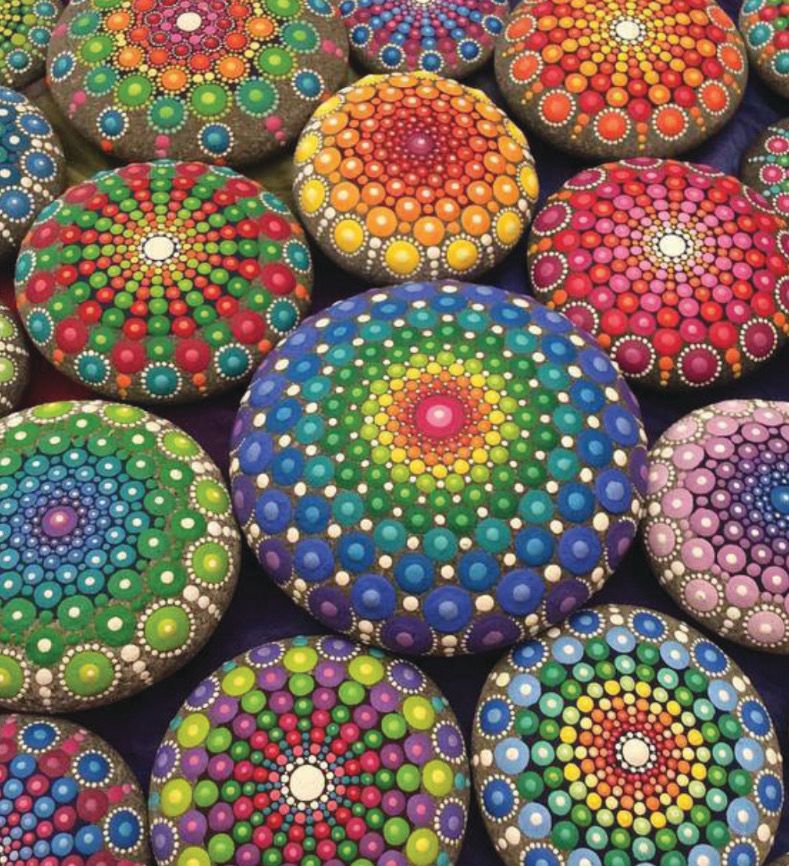 Hand Painted Mandala Rocks
