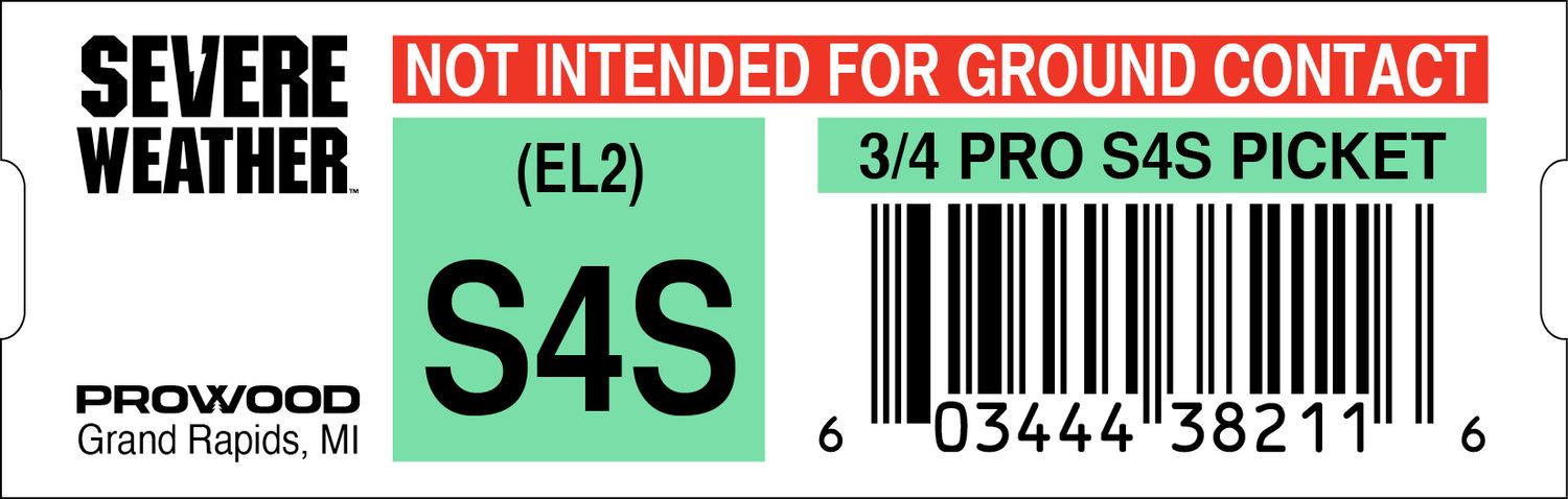3/4 X 6 X 6 DE S4S PT FENCE PRO PICKET  - 38211-6