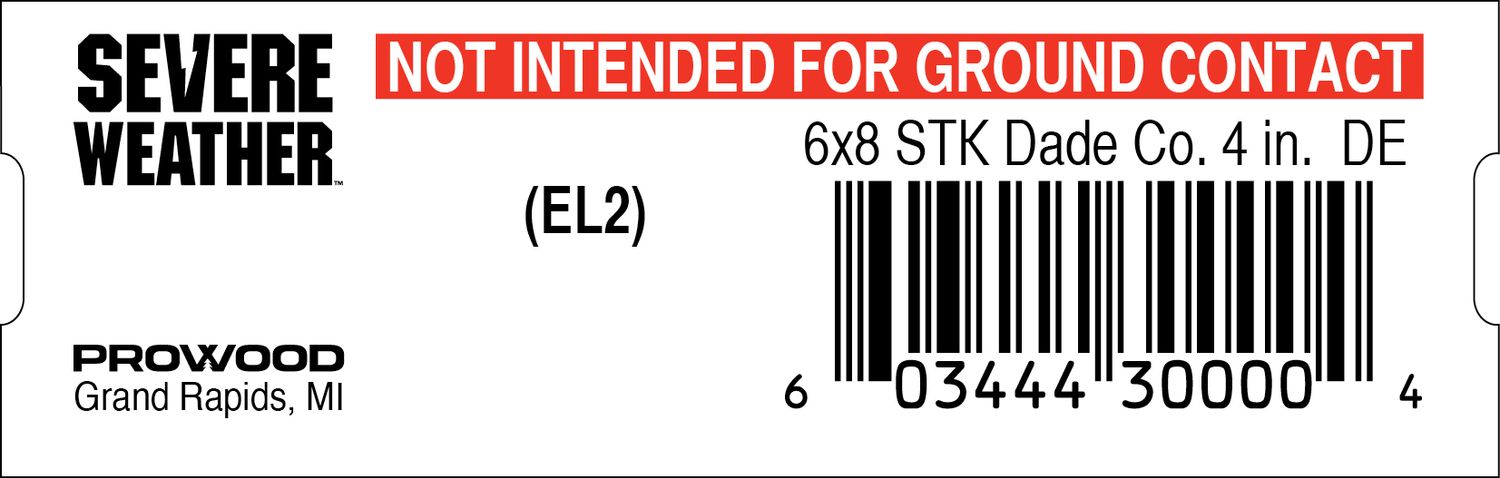 6x8 STK Dade Co. 4 in. DE - 30000-4