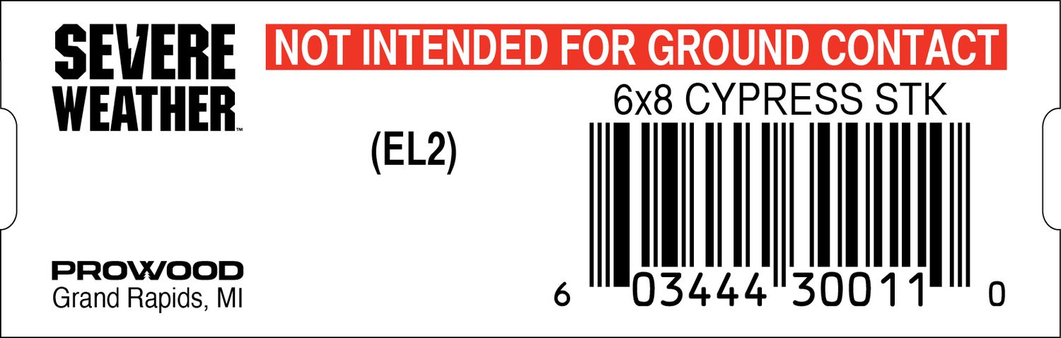 6x8 CYPRESS STK - 30011-0