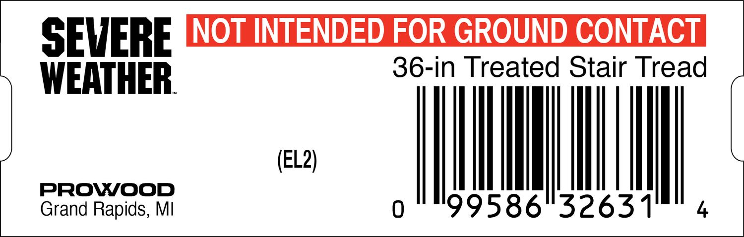 36-in Treated Stair Tread - 32631-4