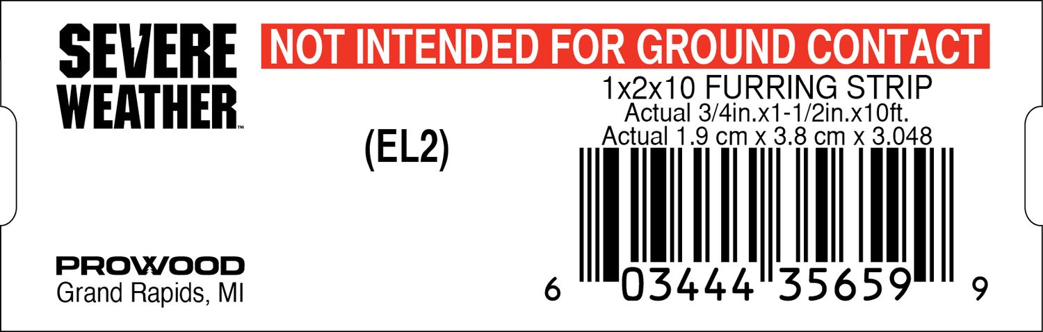 1x2X10 FURRING STRIP - 35659-9