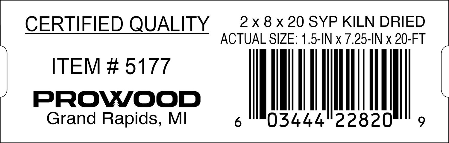 2 × 8 x 20 SYP KILN DRIED - 22820-9