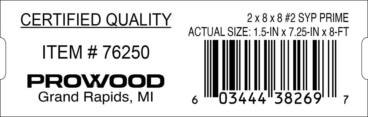 2 x 8 x 8 #2 SYP PRIME - 38269-7