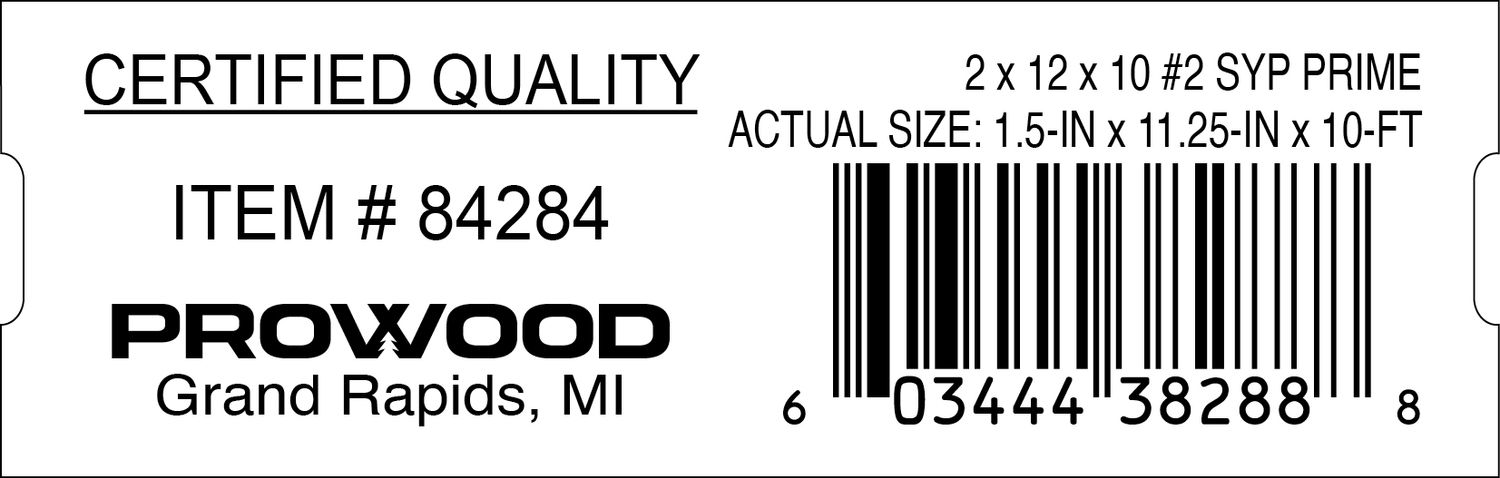 2 x 12 x 10 #2 SYP PRIME - 38288-8