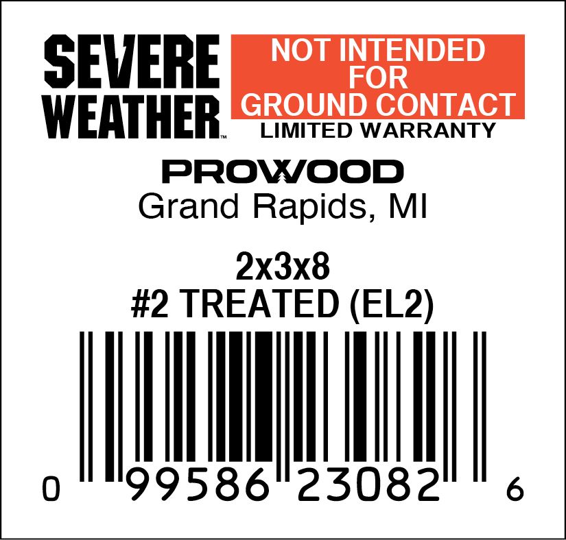 2x3x8 ANGLED #2 TREATED - 23082-6