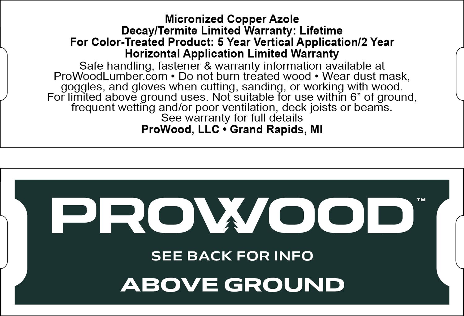 PROWOOD ABOVE GROUND