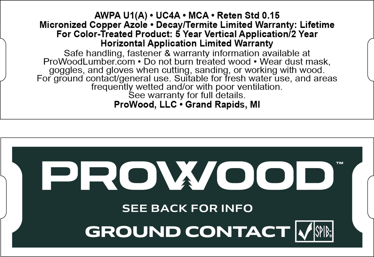 PROWOOD GROUND CONTACT SPIB