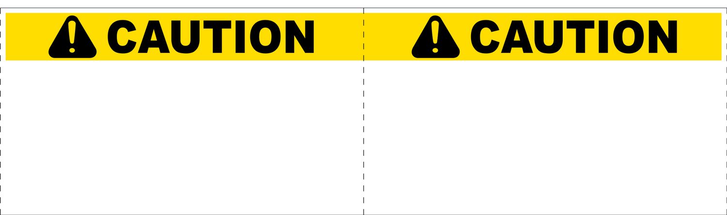 4 x 14 CAUTION BUNDLE TAG