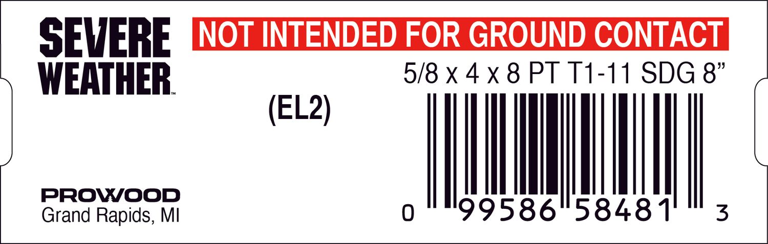 5/8 x 4 x 8 PT T1-11 SDG 8&quot; - 58481-3