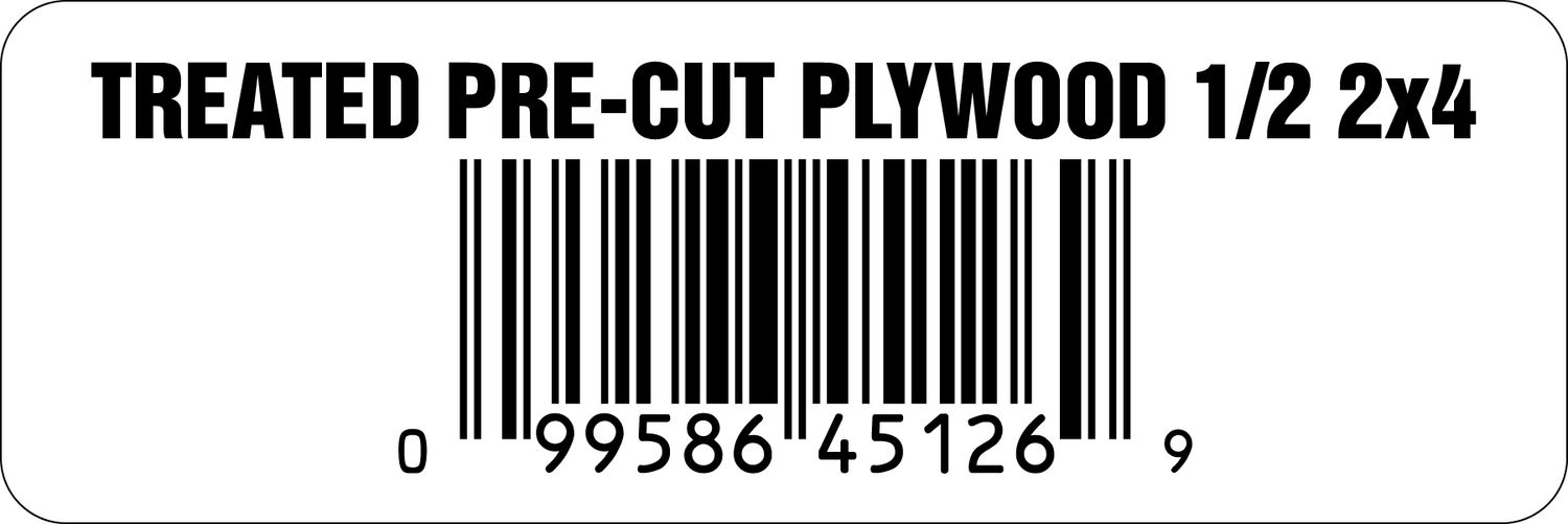 TREATED PRE-CUT PLYWOOD 1/2 2x4  - 45126-9