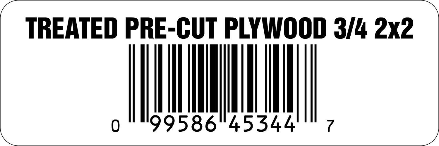 TREATED PRE-CUT PLYWOOD 3/4 2x2  - 45344-7