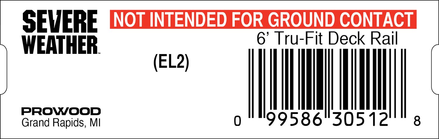 6&#39; Tru-Fit Deck Rail - 30512-8