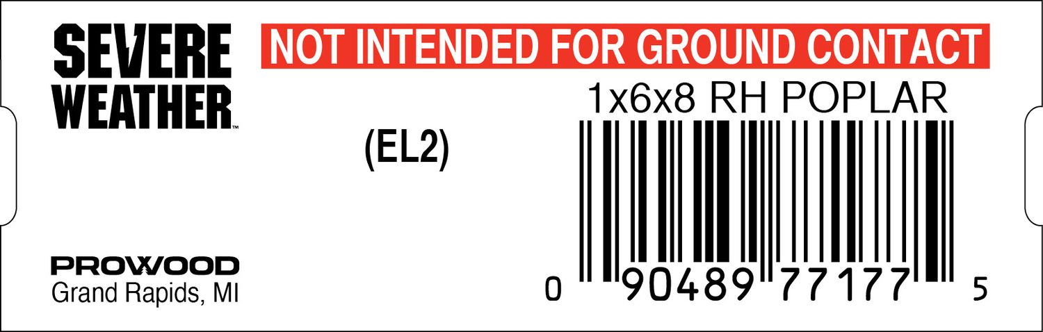 1x6x8 RH POPLAR - 77177-5