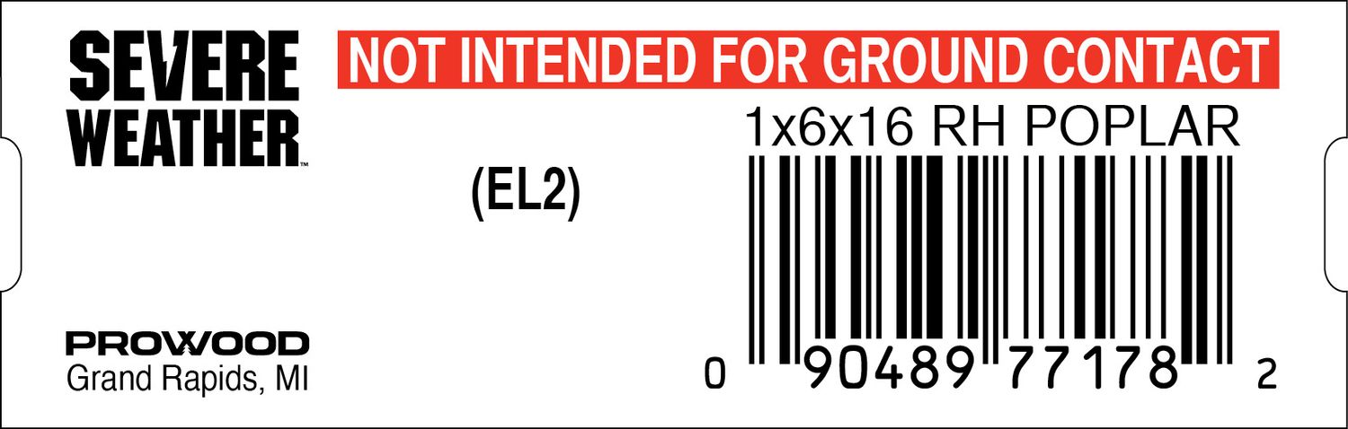 1x6x16 RH POPLAR - 77178-2
