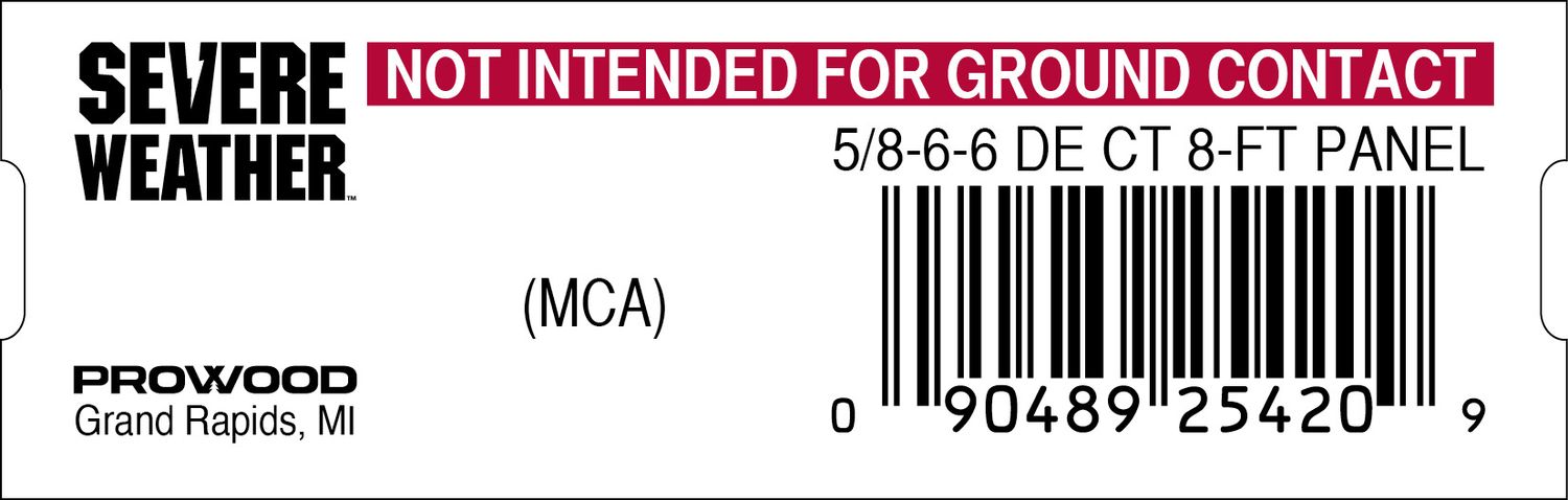 5/8-6-6 DE CT 8-FT PANEL- 25420-9