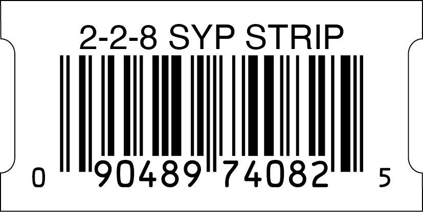 2-2-8 SYP STRIP UNTREATED SMALL SLOT  - 74082-5