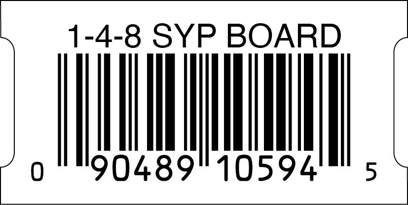 1-4-8 SYP BOARD UNTREATED SMALL SLOT  - 10594-5