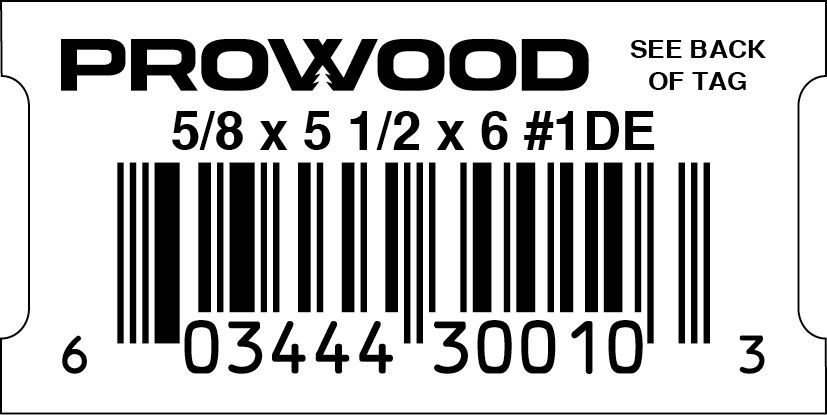 5/8 x 5 1/2 x 6 #1DE SMALL SLOT EL2- 30010-3