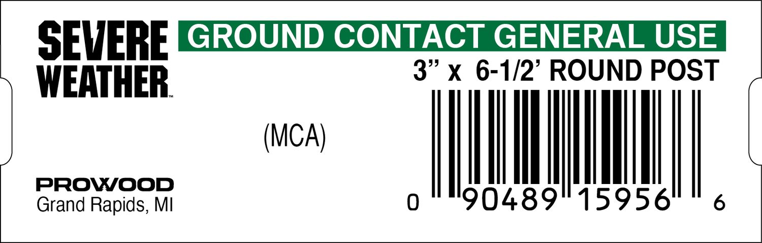 3" × 6-1/2' ROUND - 15956-6