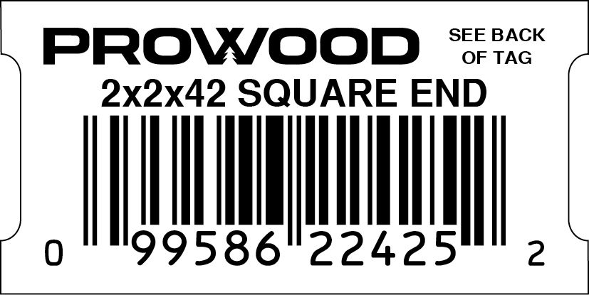 2x2x42 SQUARE END SMALL SLOT EL2  - 22425-2
