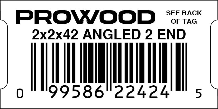 2x2x42 ANGLED 2 END SMALL SLOT MCA  - 22424-5