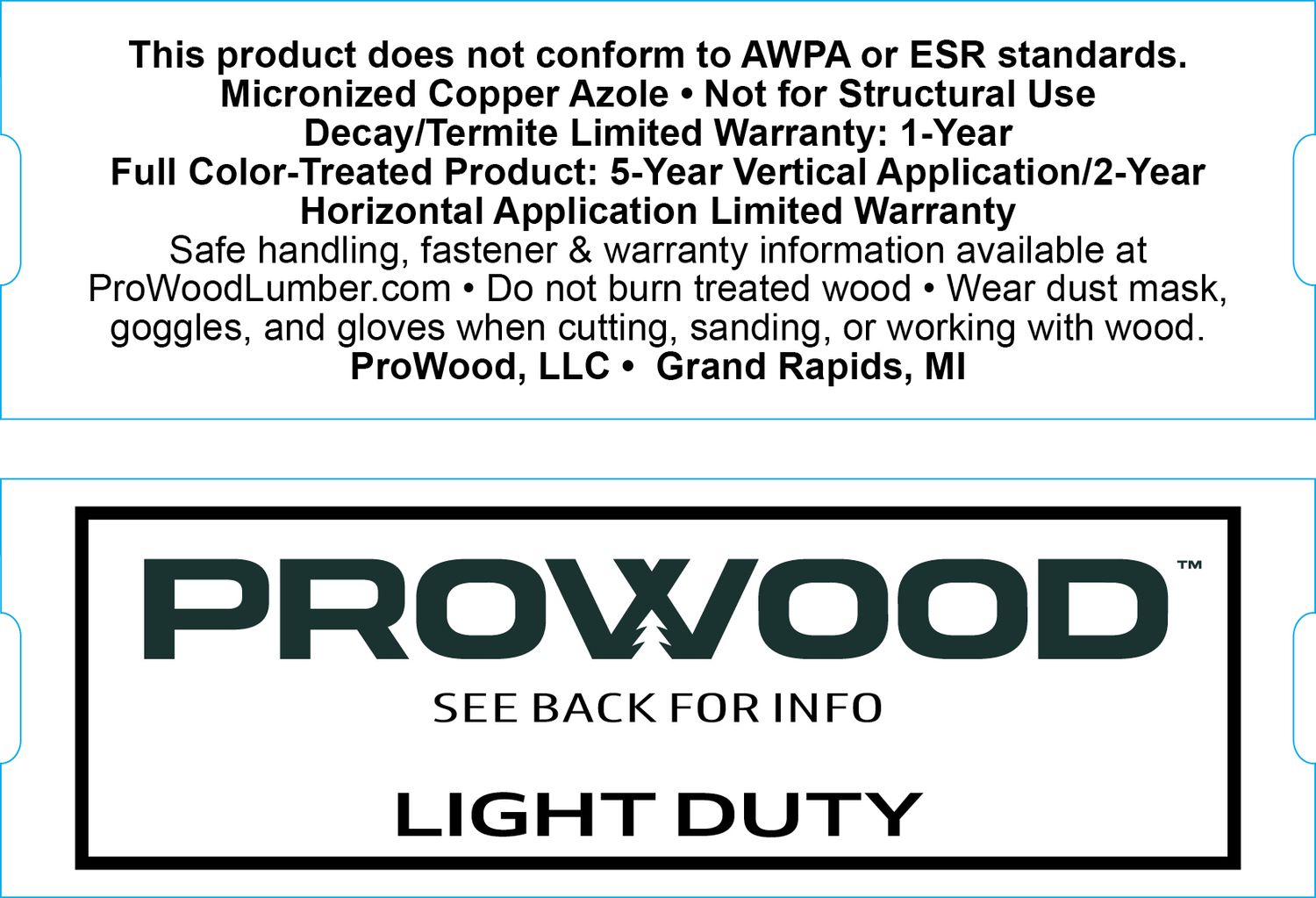 PROWOOD C60L &amp; C70L GENERIC TAG 14