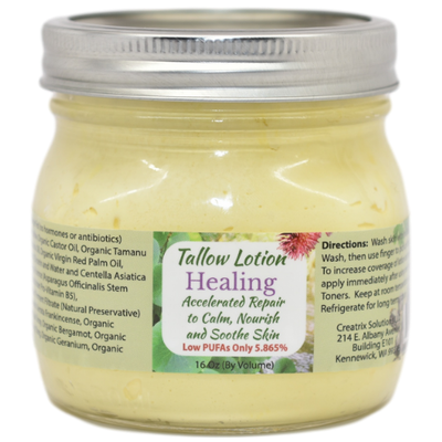 Tallow Lotion Healing 16 oz at Wellness Shopping Online