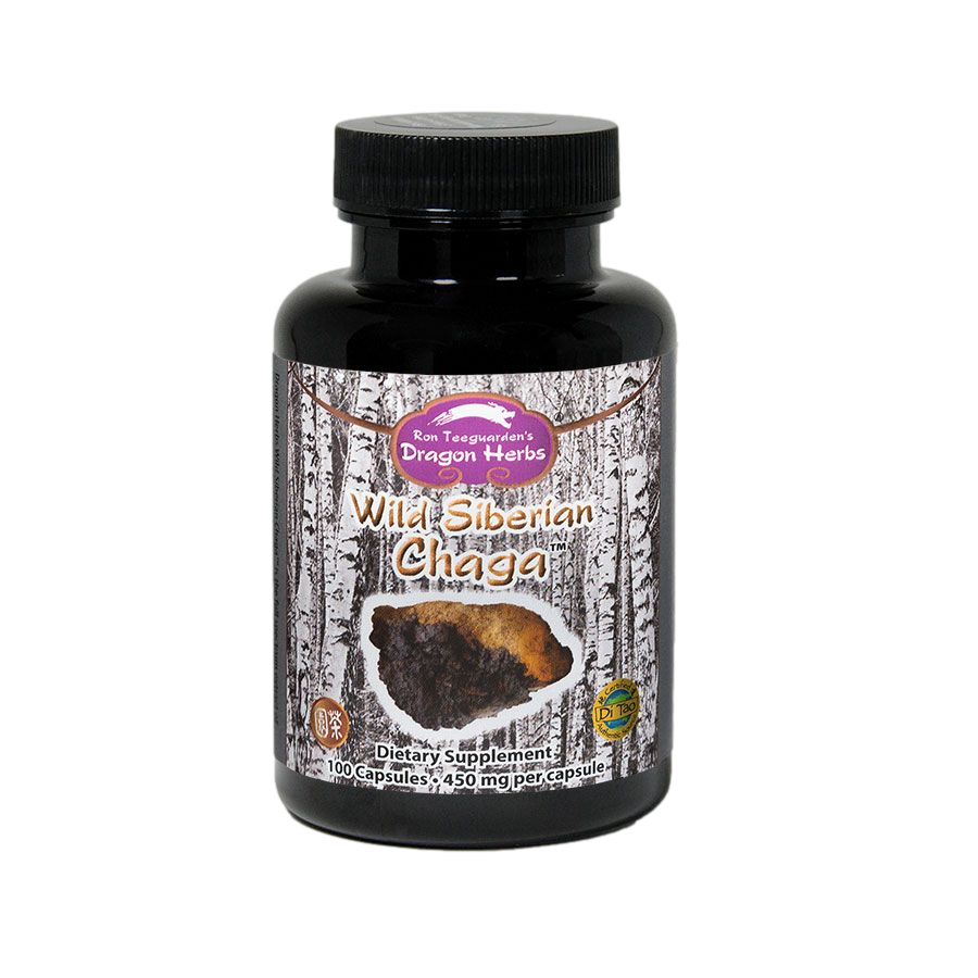 Dragon Herbs Wild Siberian Chaga (100 Capsules)
