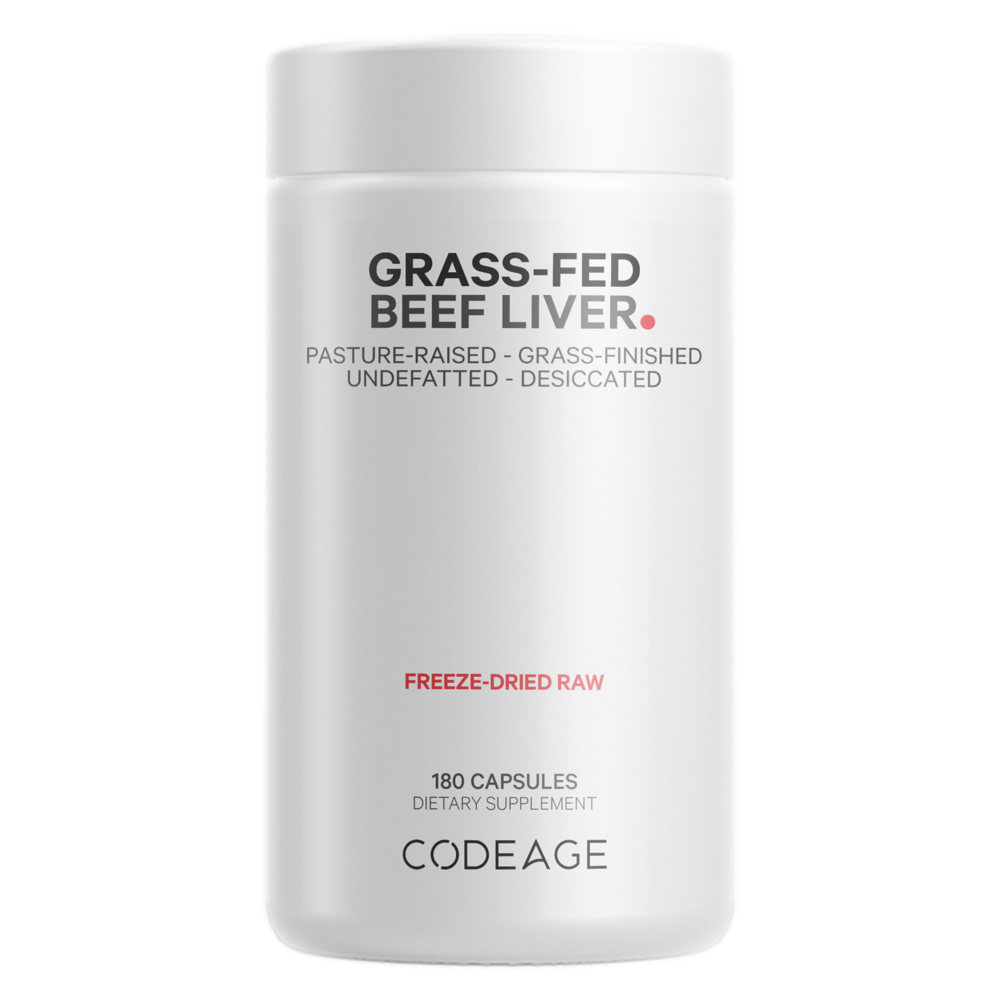 Codeage Grass-fed Beef Liver 180 Capsules (BSE-free)