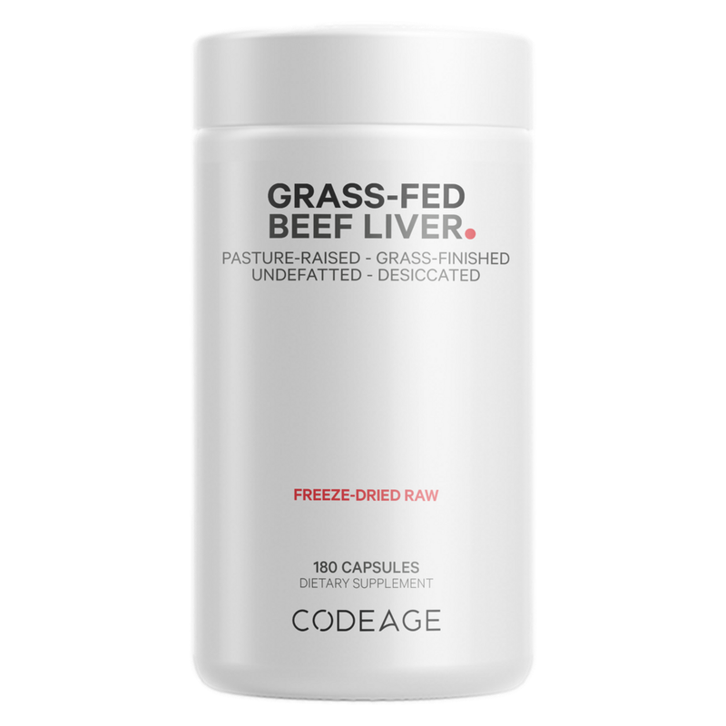 Codeage Grass-fed Beef Liver 180 Capsules (BSE-free)