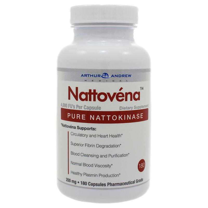 Arthur Andrew Medical - Nattovena 4,000 FU/cap, 180 Capsules