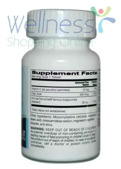 Trace Elements Iron Plus III (60 Tablets)