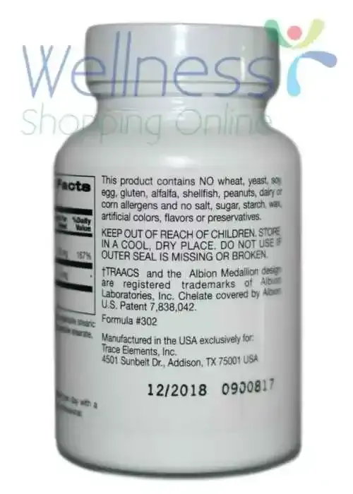 Trace Elements Zinc Plus III (90 Tablets)