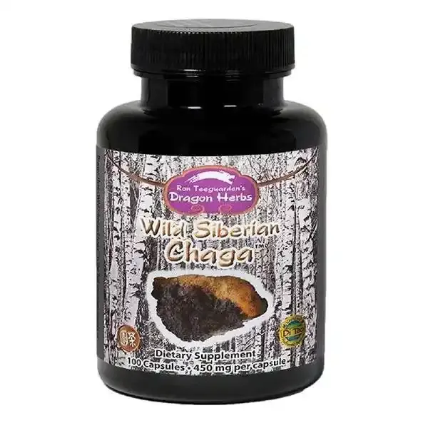 Dragon Herbs Wild Siberian Chaga (100 Capsules) Dragon Herbs Wild Siberian Chaga (100 Capsules)