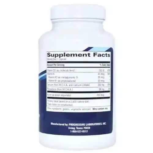 Progressive Laboratories M.C.H.C. with K (120 Capsules)