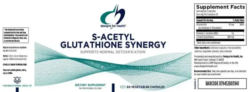 S-Acetyl Glutathione Synergy (60 Capsules)