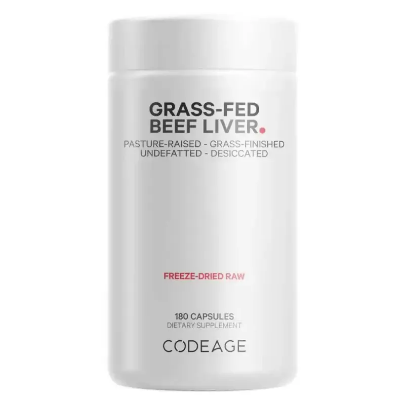 Codeage Grass-fed Beef Liver 180 Capsules (BSE-free)