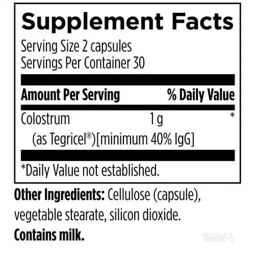 Designs for Health Tegricel Colostrum 60 Caps