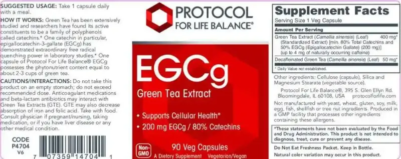 EGCG Green Tea Extract (90 Capsules)