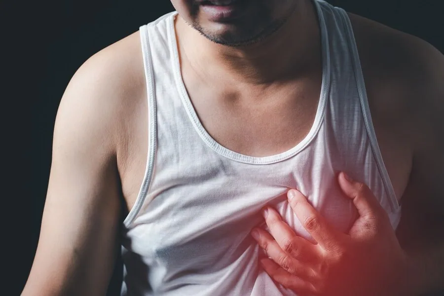 Man Experiences Chest Pain