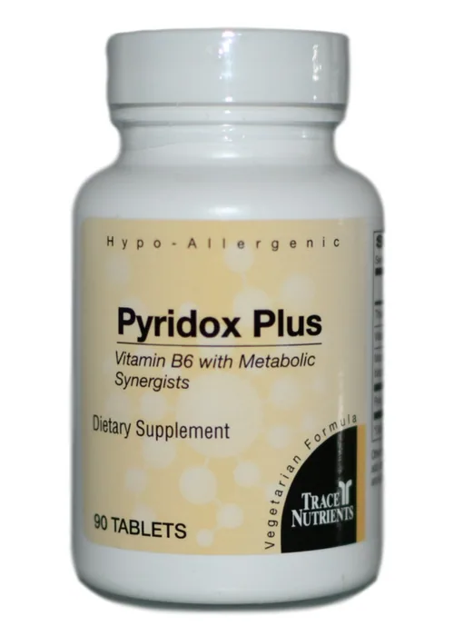 Trace Elements Pyridox Plus - Vitamin B6 with Metabolic Synergists, 90 Tablets