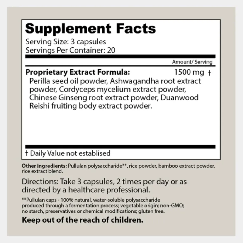 Perilla Clear Supplement Facts