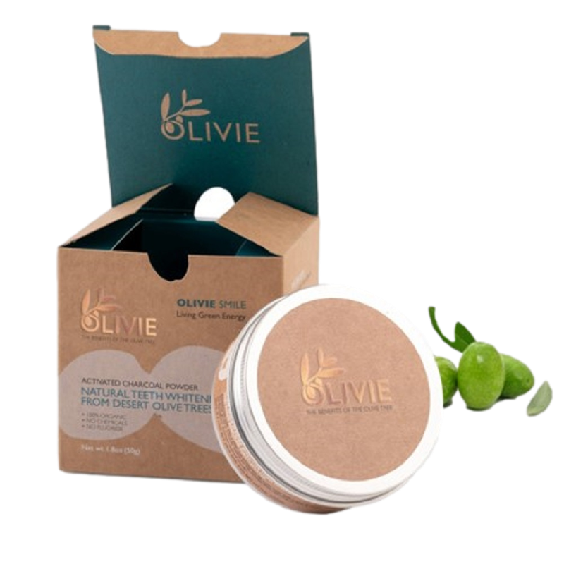 OLIVIE Smile Organic Natural Teeth Whitening Powder