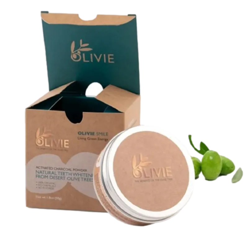 OLIVIE Smile Organic Natural Teeth Whitening Powder OLIVIE Smile Organic Natural Teeth Whitening Powder