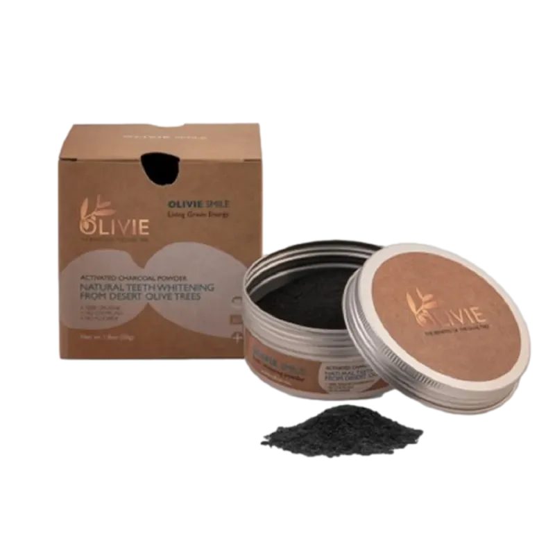 OLIVIE Smile Organic Natural Teeth Whitening Powder (50g)