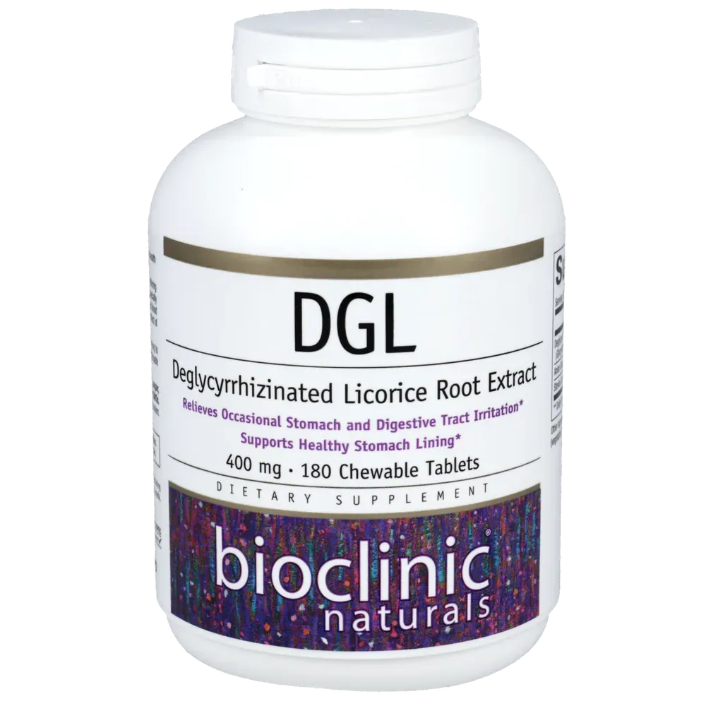 Bioclinic Naturals DGL (180 Chewable Tablets)